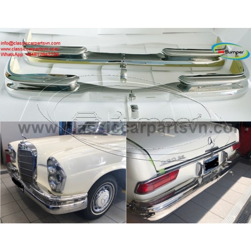 Mercedes W111 W112 Fintail Coupe Bumpers